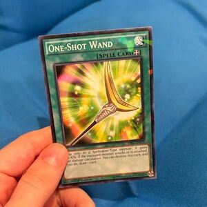 Yugioh Card One Shot Wand Spell Card 1st Edition Shiny 1996 NWOTS